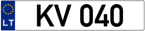 Trailer License Plate